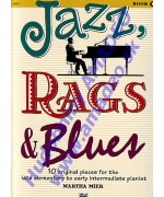 4840. M.Mier : Jazz, Rags & Blues Book 1 - 10 Original Pieces Intermediate Pianist (Alfred)