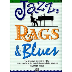 2121. M.Mier : Jazz, Rags & Blues Book 3 - 10 Original Pieces Intermediate Pianist (Alfred)