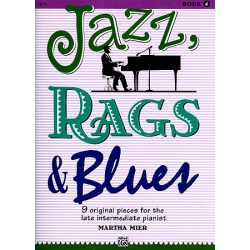 2122. M.Mier : Jazz, Rags & Blues Book 4 - 9 Original Pieces Intermediate Pianist (Alfred)