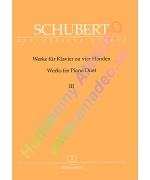 0260. F.Schubert : Works for Piano Duet III. Urtext (Bärenreiter)