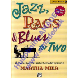 4841. M.Mier : Jazz,Rags & Blues for Two 6 Duets - Intermediate Pianist Book 1 (Alfred)