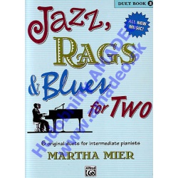 4842. M.Mier : Jazz,Rags & Blues for Two 6 Duets - Intermediate Pianist Book 2 (Alfred)