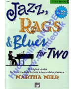 4843. M.Mier : Jazz,Rags & Blues for Two 6 Duets - Intermediate Pianist Book 3 (Alfred)