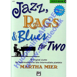 4843. M.Mier : Jazz,Rags & Blues for Two 6 Duets - Intermediate Pianist Book 3 (Alfred)