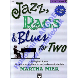 4844. M.Mier : Jazz,Rags & Blues for Two 4 Duets - Advanced Pianist Book 4 (Alfred)