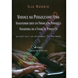 1581. I.Hurník : Variace na Pergolesiho téma pro 4 ruce (Schott-Panton)