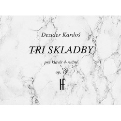 2927. D.Kardoš : Tri skladby pre klavír 4 - ručne op.15