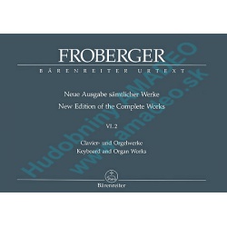 0859. J.J.Froberger : New Edition of the Complete Works VI.2 - Urtext (Bärenreiter)
