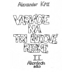 0321. A.Kříž : Variácie na tri ľudové piesne II - akordeon sólo