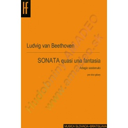 0544. L.van Beethoven : Sonata quasi una fantasia Adagio sostenuto pre 2 gitary (Hudobný fond)