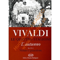 4454. A.Vivaldi : Le Quatro Stagnioni , L'autunno op.8, No.3 (Violino, piano) (EMB)