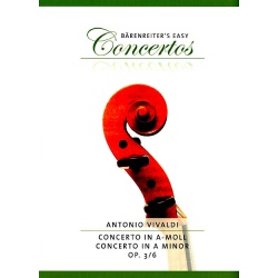 0940. A.Vivaldi : Concerto in a minor Op.3/6 - Violin, piano (Bärenreiter)