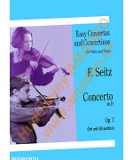 4506. F.Seitz : Concerto in D  Op.7 for Violin & Piano (Boswoth)