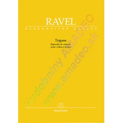 0935. M.Ravel : Tzigane - Rapsodie de concert pour violon et piano - Urtext (Bärenreiter)