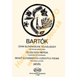 4507. B.Bartók : Zehn Slowakische Volkslieder für Violine und Klavier (EMB)