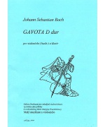 0909. J.S.Bach : Gavota D dur pre violončelo (husle) a klavír