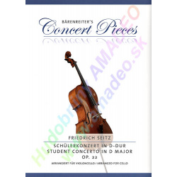 0962. F.Seitz : Student Concerto in D Major Op. 22 arranged for Cello (Bärenreiter)