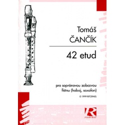 2379. T.Čančík : 42 etud pro sopránovou zobcovou flétnu (hoboj, saxofón)