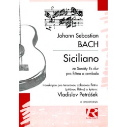 2701. J.S.Bach : Siciliano ze Sonáty Es dur (tenorová zobcová flétna (příčná flétna) a kytara)