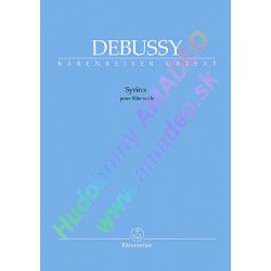 0708. C.Debussy : Syrinx pour flute seule - Urtext (Bärenreiter)