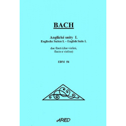 2783. J.S.Bach : Anglické suity I. due flauti (due violini, flauto e violino)