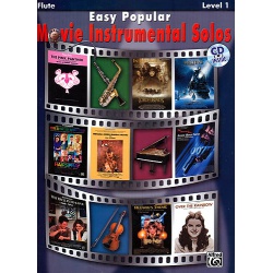 4910. Easy Popular Movie Instrumental Solos for Flute Level 1 + online prístup