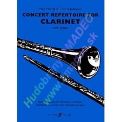 4906. P.Harris, E.Johnson : Concert Repertoire for Clarinet with Piano (Faber)