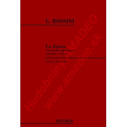 0639. G.Rossini : La danza Tarantella napoletana - Soprano, tenore - Canto e piano (Ricordi)