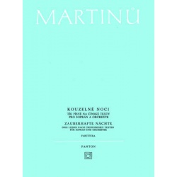 0684. B.Martinů : Kouzelné noci (tři písně na čínske texty) soprán a orchestr, partitura