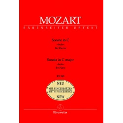 0164. W.A.Mozart : Sonata in C Major KV 545 - New with Fingerings - Urtext (Bärenreiter)
