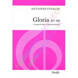 4664. A.Vivaldi : Gloria RV 589, Arranged for SSA, Piano (Novello)