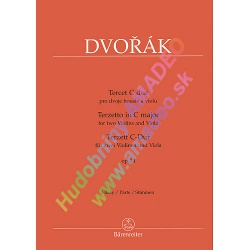 3419. A.Dvořák : Terzetto in C major for two Violins and Viola op.74,Parts (Bärenreiter)