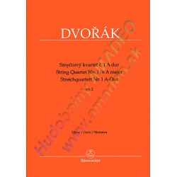 3453. A.Dvořák : String Quartet No.1 in A Major op.2, Parts (Bärenreiter)