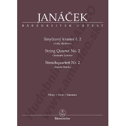 2415. L.Janáček : String Quartet No.2 - „Intimate Letters”, Parts, Urtext (Bärenreiter)
