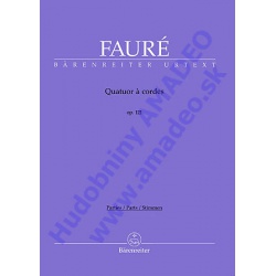 0981. G.Fauré : Quatour á cordes op. 121 - parts (Bärenreiter)