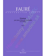 2413. G.Fauré : Quatour pour piano, violon, alto et violoncelle ut mineur op.15 - Score & Parts (Bärenreiter)