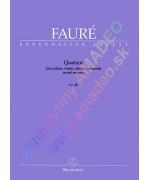 2418. G.Fauré : Quatour pour piano, violon, alto et violoncelle sol mineur op.45 - Score & Parts (Bärenreiter)