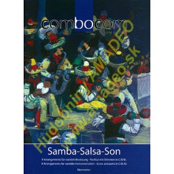 3402. Samba-Salsa-Son - Combocom, 9 arrangements for variable instruments, Score & Parts C/B/Es (Bärenreiter)