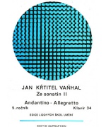 0174. J.K.Vaňhal : Ze sonatin II. Antantino -  Allegretto, klavír 5.ročník